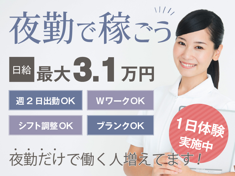 介護老人保健施設の夜勤専門看護師 | 静岡県静岡市清水区 イメージ